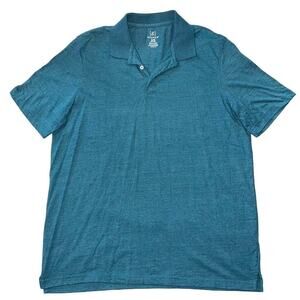 George Mens Polo T Shirt Top Short Sleeve Golf Collared Dark Teal XL